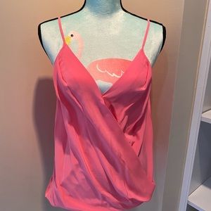 Silk pinky coral cami